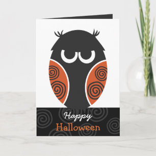 Happy halloweenhälsningkort kort