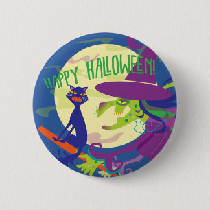 HAPPY HALLOWEENHÄXAN KNÄPPAS KNAPP