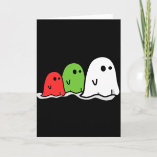 Happy halloweenitalienare varar spökskrivareare kort