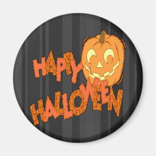 Happy halloweenjack o lantern magnet