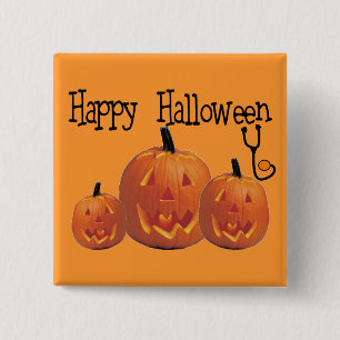 Happy halloweenLÄKARUNDERSÖKNINGT-tröja Knapp