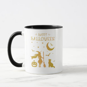 Happy halloweenLunacy mer vintagehäxakvinna Mugg
