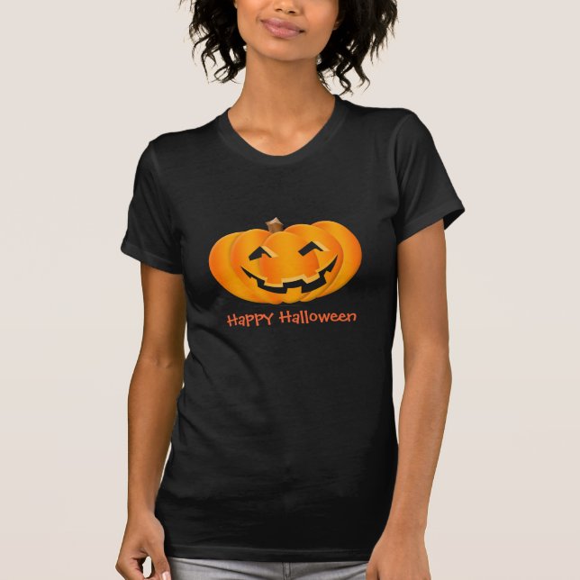 Happy halloweenpumpa tee shirt (Framsida)