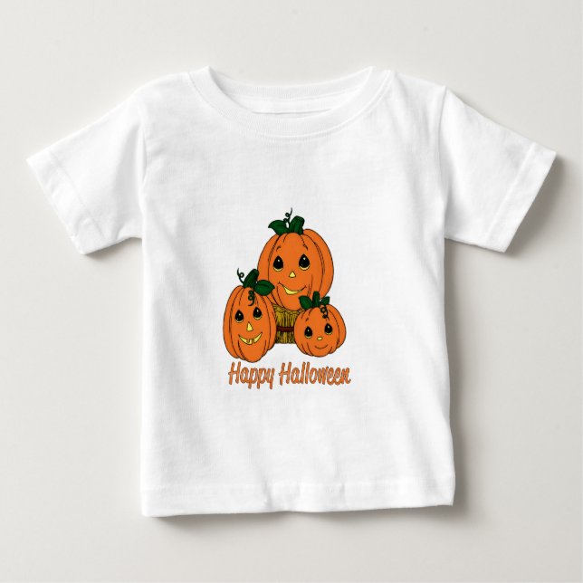 Happy halloweenpumpaTriplets T Shirt (Framsida)