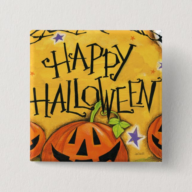 Happy halloweenpumpor knapp (Framsida)