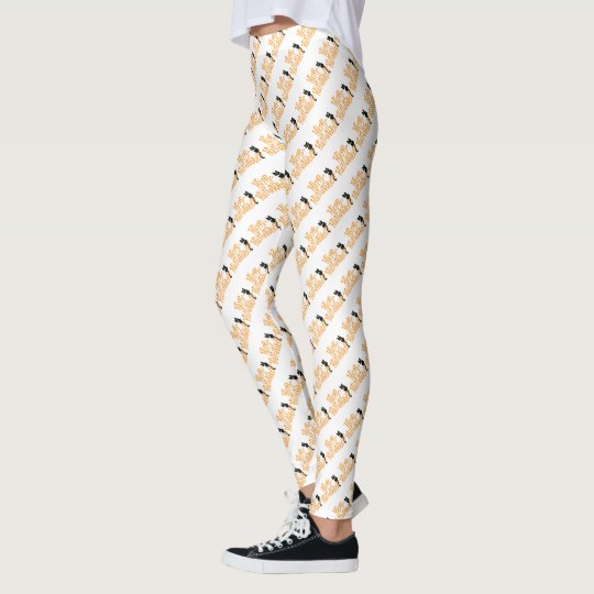 Happy halloweensvarta katter leggings