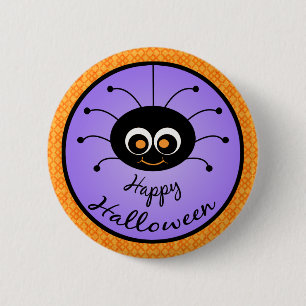 Happy halloweenToon spindel Knapp