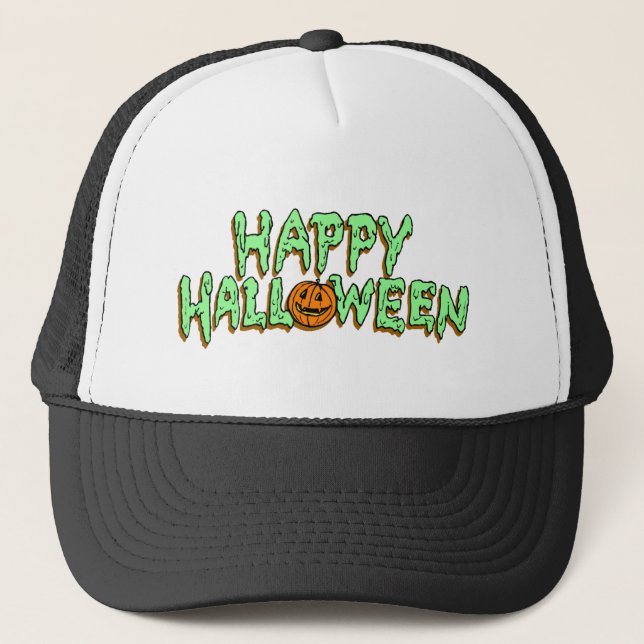 Happy halloweentruckerkeps truckerkeps (Framsida)