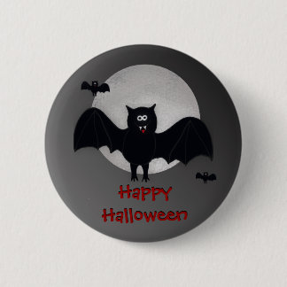 Happy halloweenvampyrfladdermöss knäppas knapp