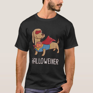Happy Halloweiner Dachshund Dog Superhero Happy Ha T Shirt