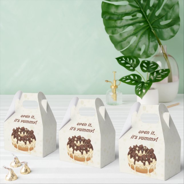 "Happy Hanukkah" Donut – Modern Illustration Style Presentaskar (Multipel)