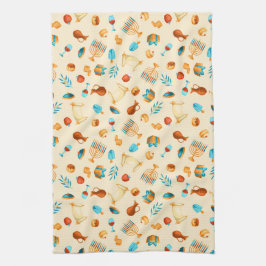 Happy Hanukkah Entertaining Kökshandduk