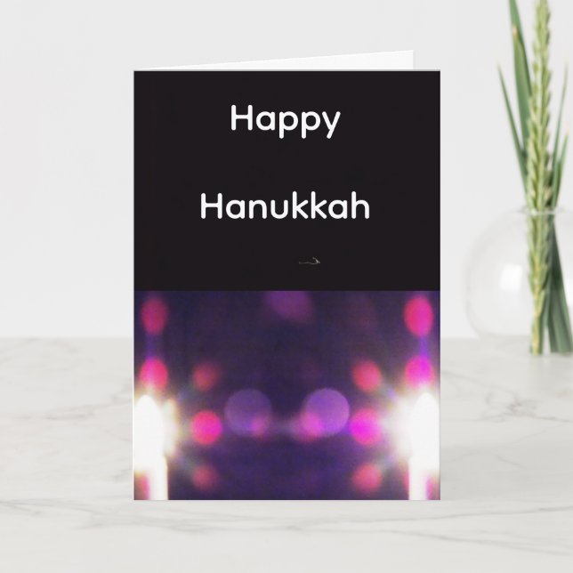 Happy Hanukkah Helgkort (Framsida)