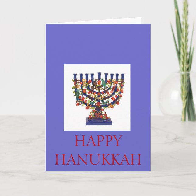 HAPPY HANUKKAH HELGKORT (Framsida)