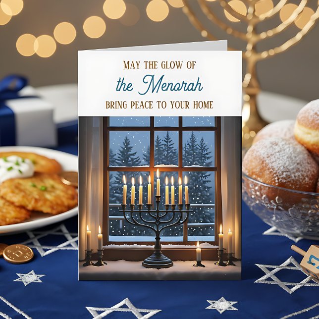 Happy Hanukkah | May the Glow of the Menorah  Kort (Skapare uppladdad)