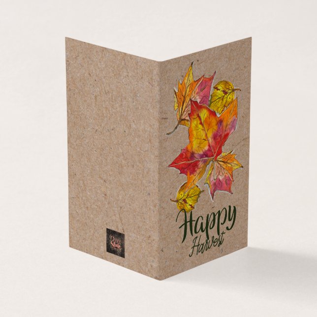 Happy Harvest greeting card - blank inside Kort (Utsida)