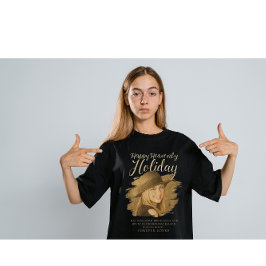 Happy Heavenly Holiday Memorial Photo Tribute – In T Shirt