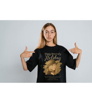 Happy Heavenly Holiday Memorial Photo Tribute – In T Shirt