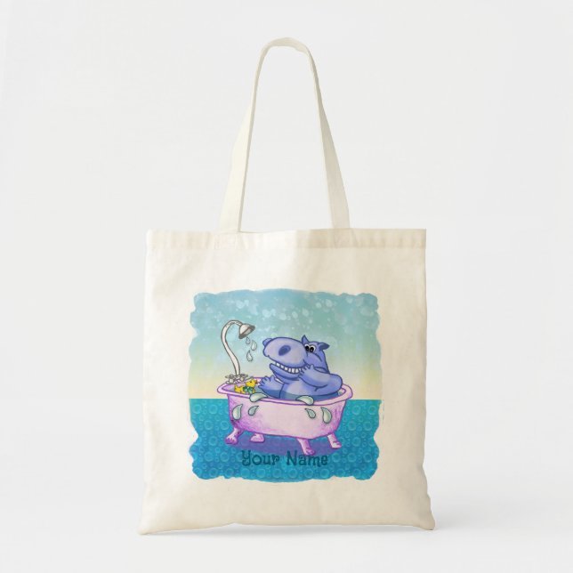 Happy Hippo Bath Tygkasse (Framsidan)