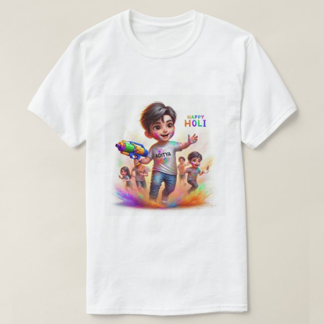 Happy Holi  T Shirt (Design framsida)