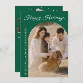 Happy Holidays Arch 2 Photo Julkort