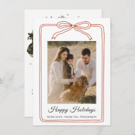 Happy Holidays Arch 2 Photo Julkort