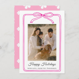 Happy Holidays Arch Photo Julkort