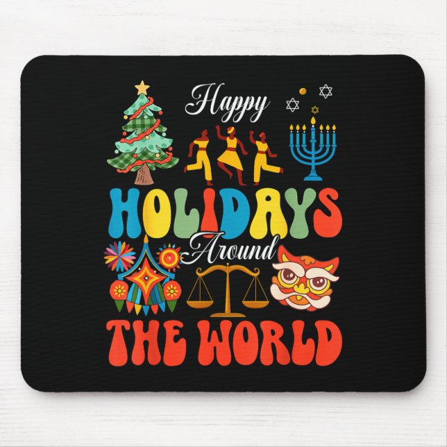 Happy Holidays Around World Christmas Hanukkah Diw Musmatta (Framsidan)