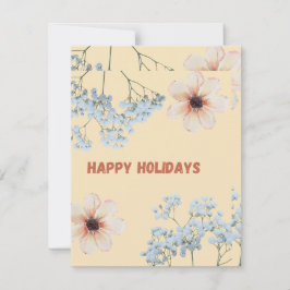 Happy Holidays carde Julkort