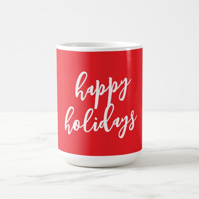 Happy Holidays Christmas New Year Season Message Kaffemugg (Center)