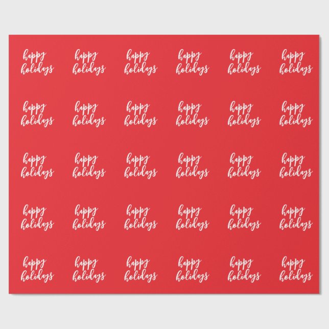 Happy Holidays Christmas New Year Season Message Presentpapper (Platt)
