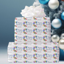 Happy Holidays Custom Company Rainbow Christmas