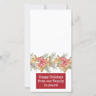 happy holidays customizable photo card julkort