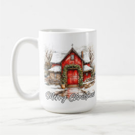 Happy Holidays Decorative Country House Kaffemugg