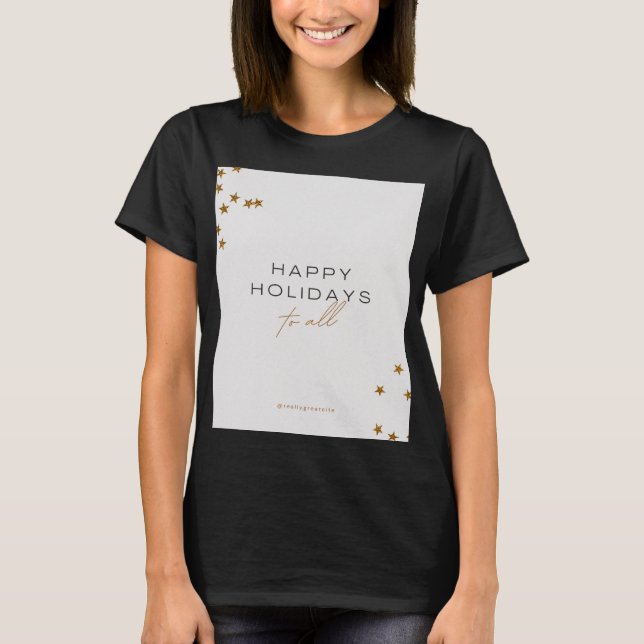 Happy holidays design t shirt (Framsida)