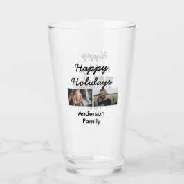 Happy holidays father son Christmas photo family n Glaskopp