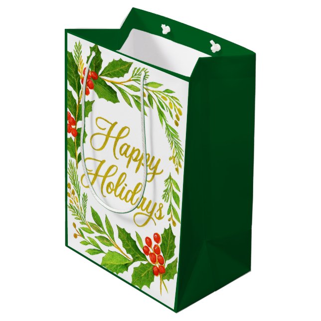 'Happy Holidays' Gift Bag (Baksidan Vinklad)