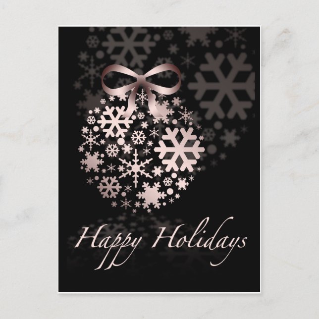 Happy Holidays Helg Vykort (Framsida)