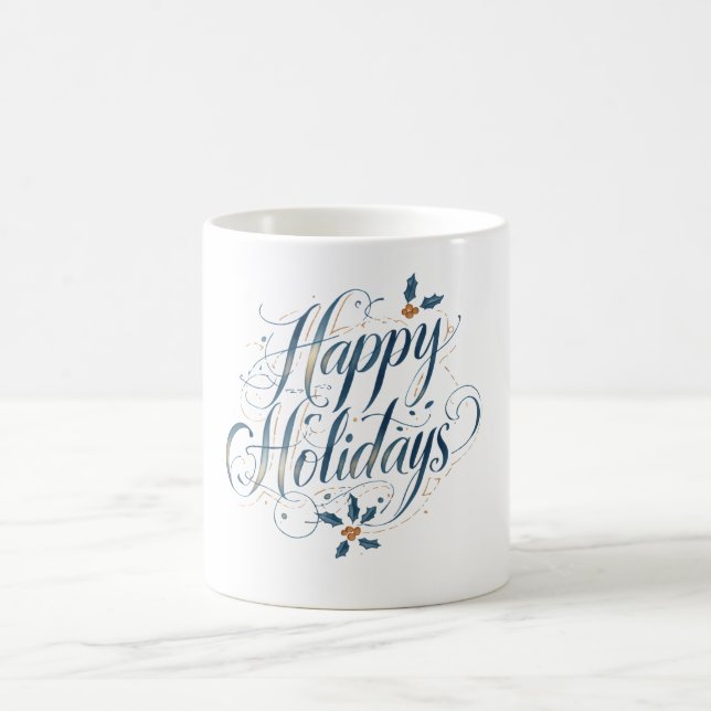 Happy Holidays Merry Christmas Family New Year Kaffemugg (Center)