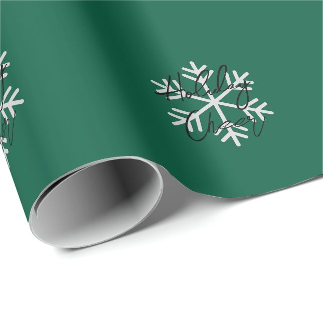 Happy Holidays Merry Christmas New Year Presentpapper (Rullad Hörn)