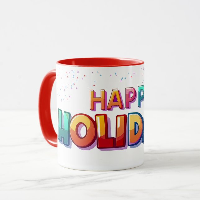 Happy Holidays Mug Mugg (Framsida vänster)