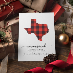Happy Holidays   We've Moved   Texas Vykort