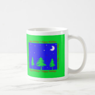 Happy Holidays Winter Scene Kaffemugg