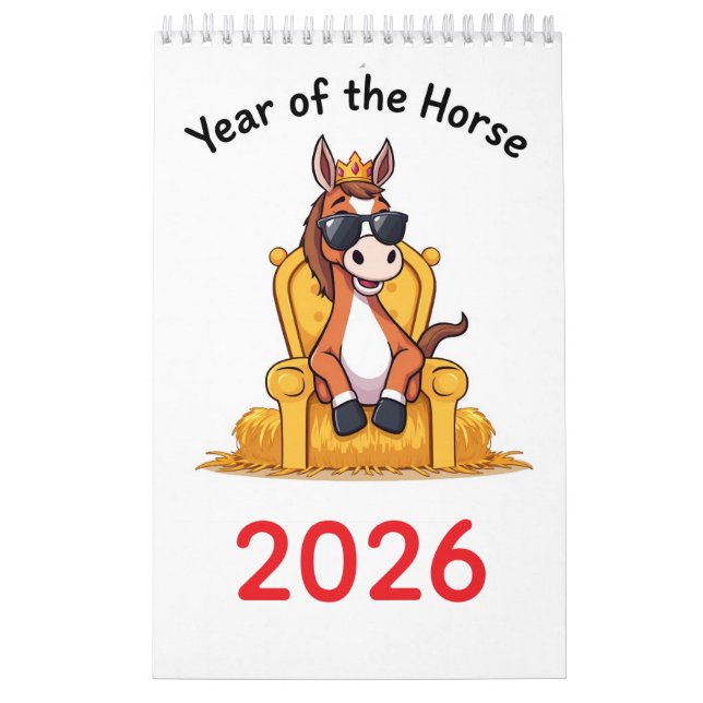 Happy Horse Calendar 2026 Kalender (Omslag)