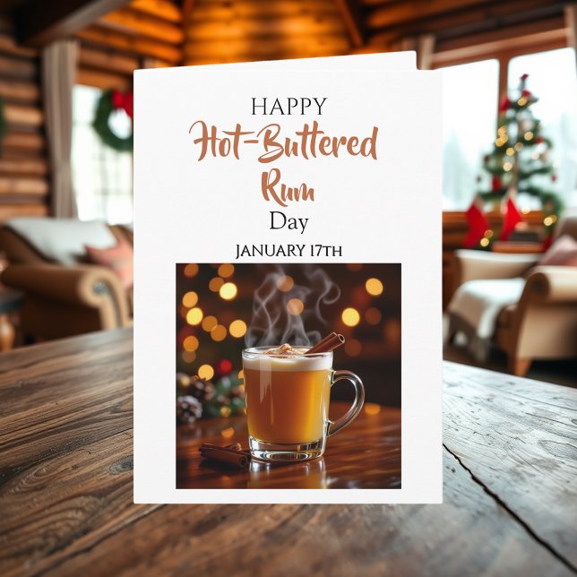 Happy Hot-Buttered Rum Day | January 17th Kort (Skapare uppladdad)