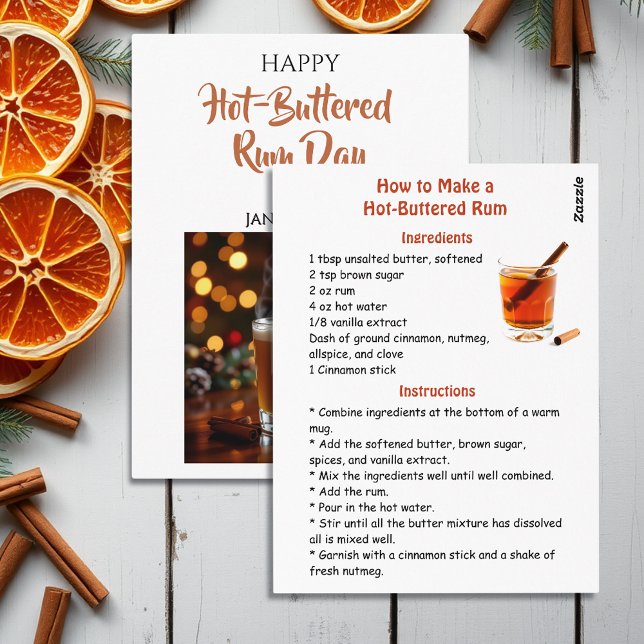 Happy Hot-Buttered Rum Day | January 17th Vykort (Skapare uppladdad)