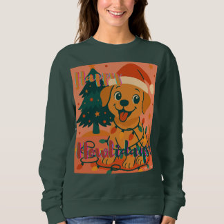 Happy Howlidays! Funny Santa Dog T Shirt