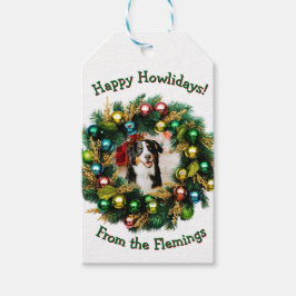 Happy Howlidays Photo Card Presentetikett