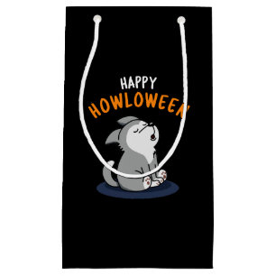 Happy Howloween Funny Dog Pun Dark BG