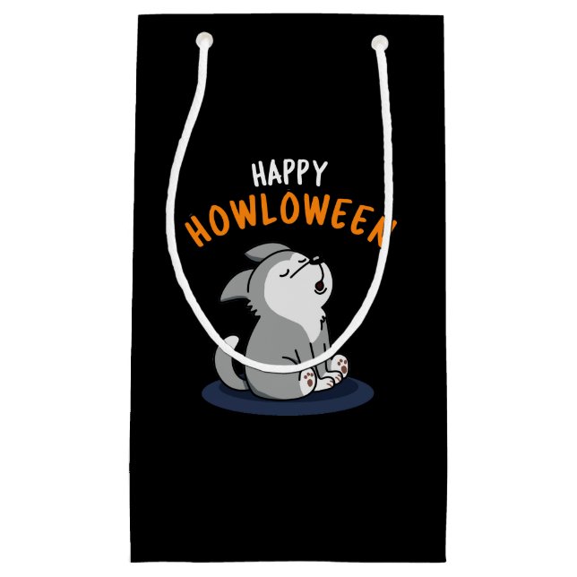 Happy Howloween Funny Dog Pun Dark BG (Framsidan)